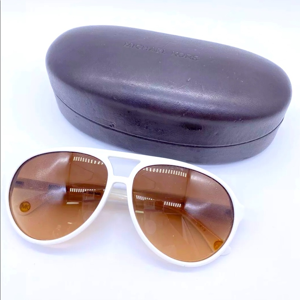 MICHAEL KORS WHITE SANTA CRUZ SUNGLASSES
